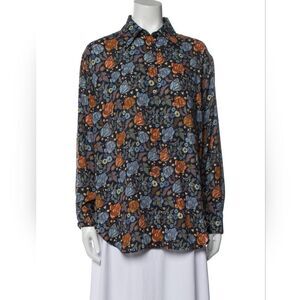 Acne Studio Floral Button Down Top